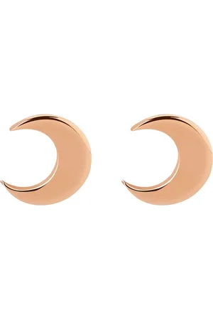 JUULRY Rosé Goud Plated Maan Oorknopjes