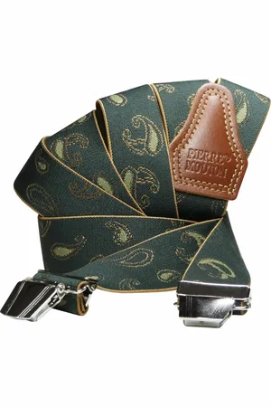 Pierre Mouton Paisley Bretel - Bretels - Volwassenen - Heren - - 120cm - 3 brede clips - M - L