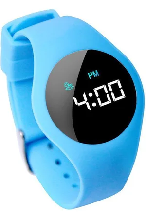 Lazy Cat Kinderhorloge - Countdown Timer - Touch Screen - Lichtblauw