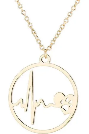 Amodi 24/7 Jewelry Collection Hartslag Hondenpoot Ketting - Cirkel