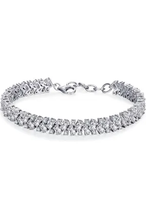 Jonline Schitterende Zilveren Armband met Ronde & Ovale Zirkonia