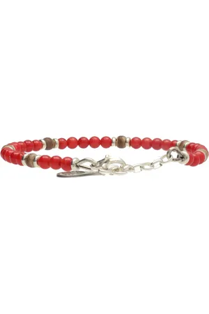 Bela Donaco Armband Classic B4 – Rode Parelmoer – Sterling Zilver