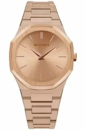 Pierre Cardin Millner dames Horloge Oxford S Roze - goudkleurig - Spaanse merk polshorloge