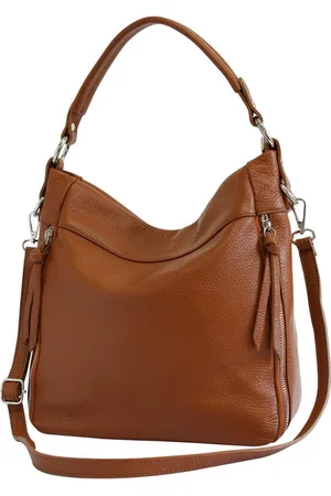 AmbraModa GLX3 - dames handtas schoudertas hobo bag van echt leer