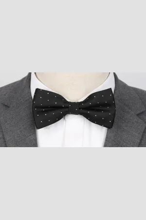 Merkloos Vlinderstrik met zilver stip - Voorgestrikt | Strik - Das - Vlinderdas | Bruidegom | Classic - Gestipt - Dots | Bruiloft - Feest - Gala - Glamour - Gelegenheid - Event | Kerst - Feestdagen - Christmas | New Fashion | Chique - Zakelijk – Lux