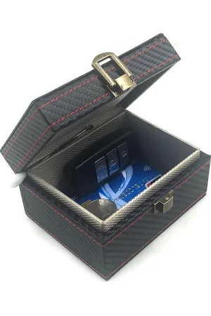 Merkloos Viatel Autosleutel RFID Antidiefstal - Keyless Entry - Signaal Blocker - Anti Diefstal - Anti Skim Autosleutel RFID Antidiefstal | RFID Luxe Carbon Box | Keyless Entry Beschermdoos | Makes Easy