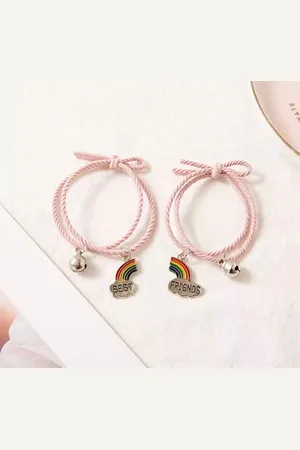 Akyol Koppel Armband - best friends armband - 2stuks - vriendinnen armband - regenboog armband - armband voor 2 - Armband - cadeau - vriendschapsarmband - geschenk - gift - verjaardag - feestdag - vriendschaps armband - vriendinnen armband