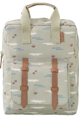 Fresk Rugzak voor Kinderen - 28 x 21 x 8 cm - Schooltas - Verstelbare Schouderbanden - Waterafstotende Rugtas - - Crocodile