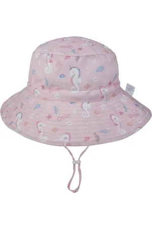 MINIIYOU Zonnehoedje roze zeepaardje baby meisje dreumes (6-24 maanden) - zomer hoed - 50 cm