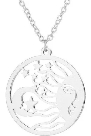Amodi 24/7 Jewelry Collection Maan Ketting - Sterren - Gezicht - Cirkel