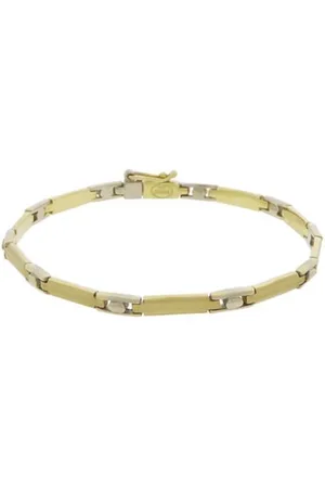 Christian Schakelarmband gouden bicolor