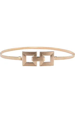 Fashion Favorite Elastische Riem - Gold Double | 68-90 cm | Metaal |