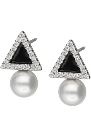Zilver Parel Oorbellen dames - pareloorbellen - parel oorbellen - oorbellen dames - parel oorstekers - oorbellen dames - Echt - 925 - Amona Jewelry