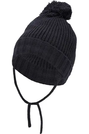 sarlini Wintermuts jongens - Ribbed - - Pompon - 2 t/m 4 jaar