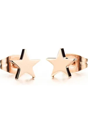 Cilla Jewels Stud oorbel Edelstaal Rosegoudkleurig Star