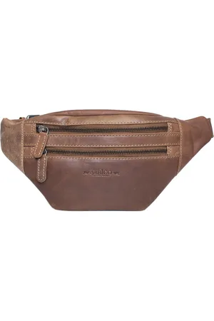 ARRIGO BELLO Heuptas Heuptasje Fanny Pack Buideltasje Festival Tasje - Leer -