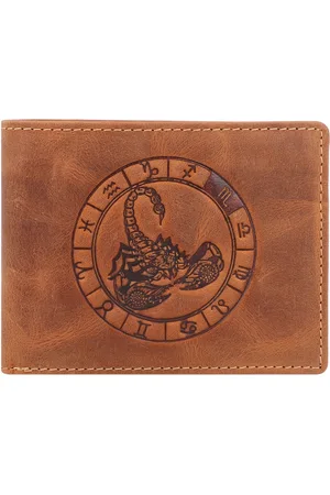 Greenburry Vintage Lederen Heren Portefeuille Met Sterrenbeeld