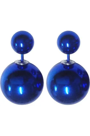 Fako Bijoux® Oorbellen - Double Dots - Parel - Shiny