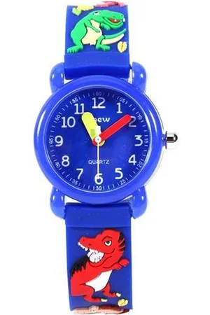Lazy Cat Dinosaurus Horloge – Kinderhorloge – Dino Watch - Giftbox - Blauw