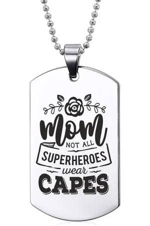 MC Ketting RVS - Mom Not All Superheroes Wear Capes