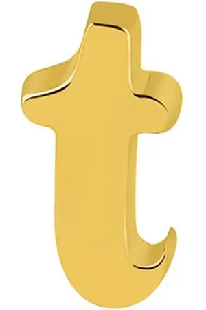 JUULRY Goud Plated Oorknop Letter t