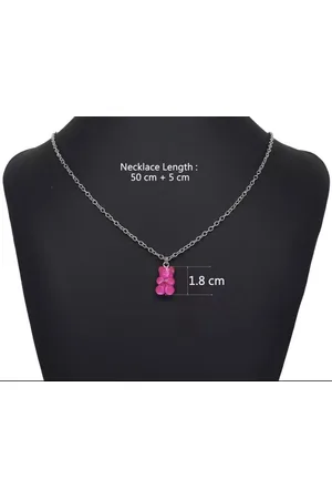 Akyol Beren ketting - Roze - Beertje - ketting met beer- Cadeau - Ketting