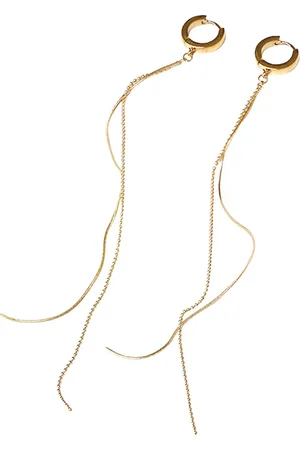 ASTRADAVI 18K Vergulde Sieraden - Oorbellen - Dangle Oorringen - Lange Kwast Oorbellen - Cadeau Idee
