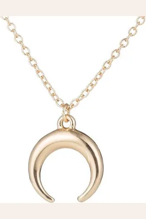 Amodi 24/7 Jewelry Collection Maan Ketting - Halvemaan - Maansikkel - Hoorn