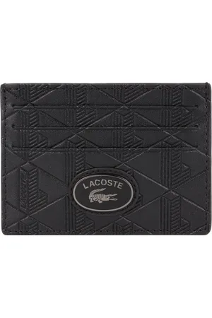 Lacoste Leren Kaarthouder Nomogramme Cc Holder Zwart