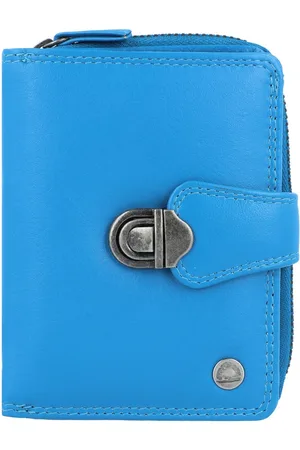 Greenburry Sponsachtig portefeuille leer 9 cm