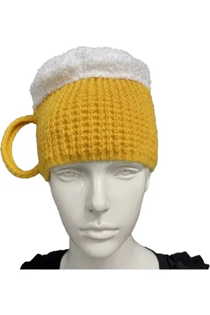 Merkloos Bier muts - Carnaval - Hoed - Bier - Pils - Feest - Muts - Bierglas