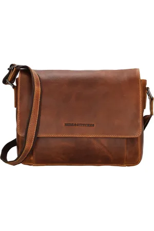 Hide & Stitches Japura Crossbody Schoudertas 100% Leder - - 100% Leer