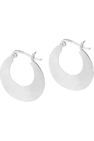 JUULRY Matte Zilver Platte Indian Hoop