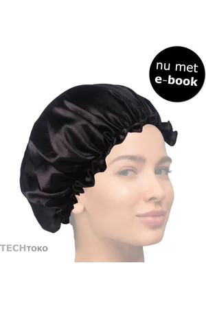 Merkloos Satijnen - slaapmuts - nachtmuts - satijn - gezond haar - volwassenen - vrouwen - universeel