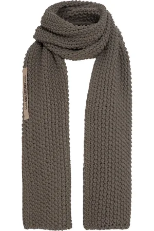 Knit Factory Carry Gebreide Sjaal Dames & Heren - Warme Wintersjaal - Grof gebreid - Langwerpige sjaal - Wollen sjaal - Heren sjaal - Dames sjaal - Unisex - - Bruin - 200x35 cm