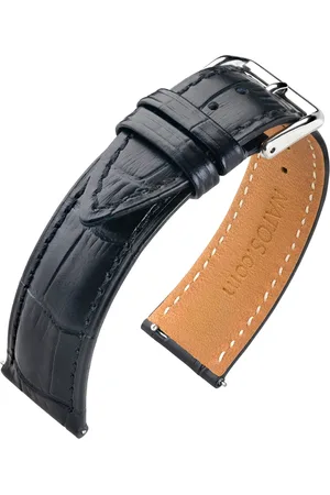 NATOS Kalfslederen Horlogebandje Alligator 18mm