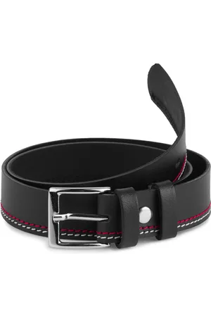 Ladeheid Kinderriem – Riem - Jongens - Broekriem - Verstelbaar - Leer – – 65 cm LA-EL-KIDS