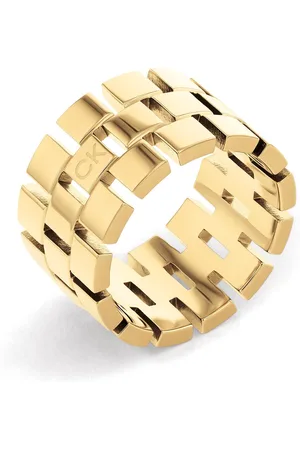Calvin Klein CJ35000325B Dames Ring - Sieraad - Staal - - 12 mm breed