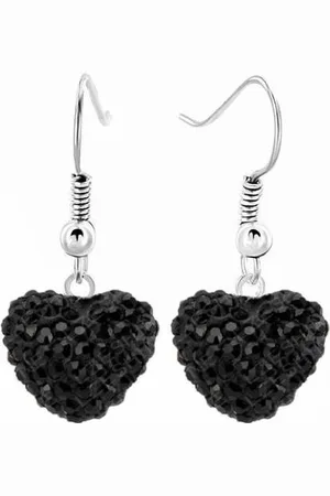 Fako Bijoux® Oorbellen - Disco Dots - Hanger - Hart