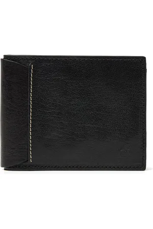 dR Amsterdam Compacte leren heren portemonnee | Kleine billfold met 4 creditcardvakken, briefgeldvakken en muntgeldvak | Stoere en functionele pasjeshouder voor mannen | RFID-bescherming | Ideaal cadeau voor mannen Waxi - 78581 Black