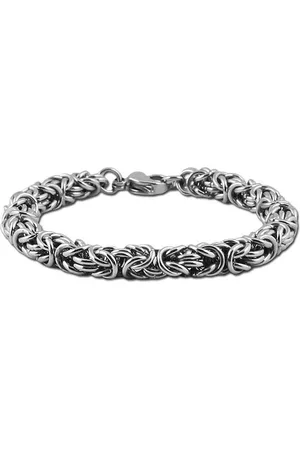 Lazy Cat Stalen Konings Armband - Schakel Armband - Edelstaal - 22.5cm/8mm