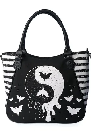 Banned Retro Yin Yang Master Tote Bag - Schoudertas/Shopper - - Canvas - (bxhxd) ca. 43cm x 32cm x 14cm