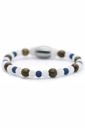 IBIZA MEN MENS JEWELLERY Jongens armband mix howliet 4mm - Ibizamen KIDS