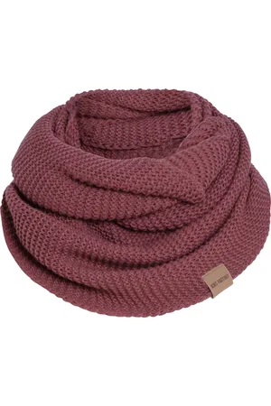 Knit Factory Jamie Gebreide Colsjaal - Ronde Sjaal - Nekwarmer - Wollen Sjaal - Rode Colsjaal - Dames sjaal - Heren sjaal - Unisex - - One Size