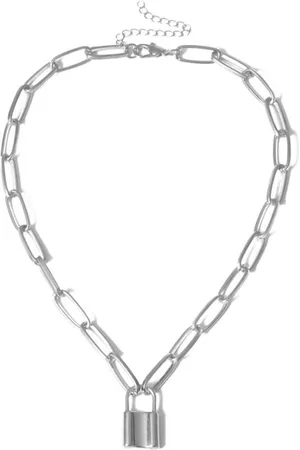 Joboly Ketting met Slotje Minimalistische Slot Ketting - Dames - - 45 cm