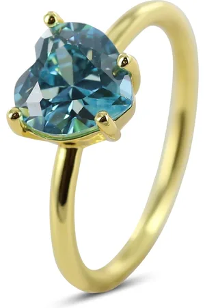 Silventi 9SIL-22566 Zilveren Ring - Dames - Zirkonia - Hartje - 8 mm -