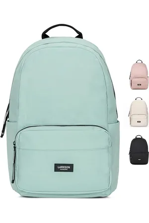 Merkloos Schoolrugzak Meisjes & Jongens Tieners Mint No 3 Rugzak Dames & Heren voor School 16" Laptopcompartiment Gemaakt van Gerecycled PET Waterafstotend