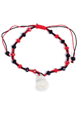 Fliex Armband - jade - kralen - zwart
