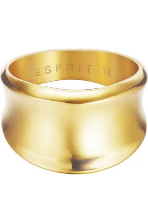 ESPRIT Staal ring Curved gold