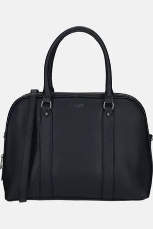 Flora & CO Shopper met laptopvak navy
